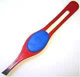 Multi-use TWEEZERS w/Finger Pad design + SLANTED TIPS - Color RED