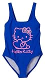 Hello Kitty Girls 7-16 Big Girls Retro Kitty Solid 1 Piece Swimwear