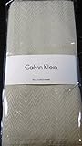 Set of 4 Calvin Klein Beige Dinner Napkins- 20" X 20" Square - Sula Pattern