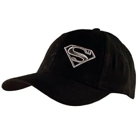 <b>Superman 3-D Embroidered Silver Side Logo Baseball Cap</b>
