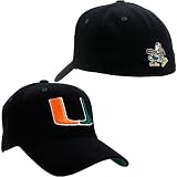 Top of the World Miami Hurricanes 1-Fit Stretch Cap