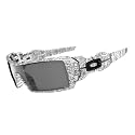 Oakley Oil Rig Sunglasses White Frame / Grey Lens (03-461)