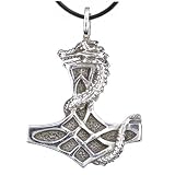 Anh�nger Thors Hammer mit Drachen Silber Schmuck ThorHammervon "Toms-Silver"