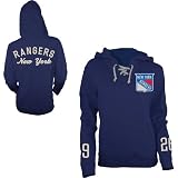 Old Time Hockey New York Rangers Women's Queensboro Lace Hooded Sweatshirt