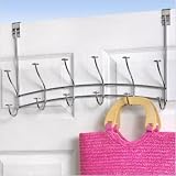 Spectrum 6-Hook Over-The-Door Windsor Rack in Satin Nickel 63378CAT