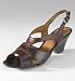 FootgloveÃ¢âÂ¢ Leather Colour Block Slingback Wedge Shoes