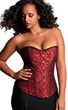 Red and Black Sexy Tapestry Corset