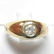 14K Yellow Gold Diamond Man's Ring