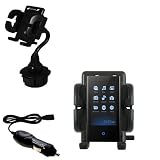 Samsung P2 Auto Cup Holder with Car Charger - Uses Gomadic TipExchange
