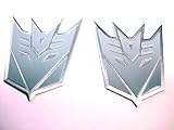 Transformers Decepticons Aluminum Emblems Gray
