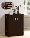 Contemporary Espresso Finish CD & DVD Storage Cabinet