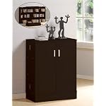 Contemporary Espresso Finish CD & DVD Storage Cabinet