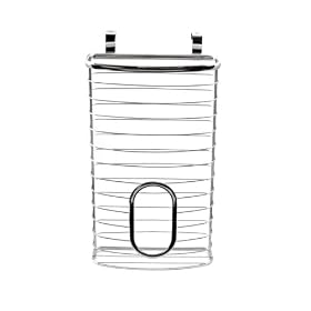 AXIS OVER CABINET BAG HOLDER (Chrome) (15H x 8W x 4D) by Interdesign Inc.