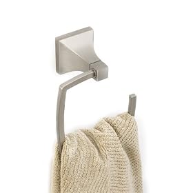 Umbra Zen Die-Cast Metal Towel Ring, Nickel