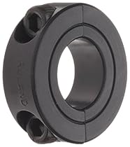 Ruland SP-20-F Two-Piece Clamping Shaft Collar, Black Oxide Steel, 1.250