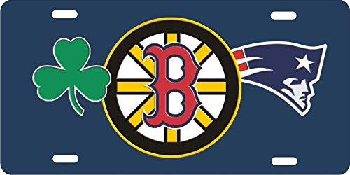 ATD Design LLC Novelty license plate Boston sport teams combined logos