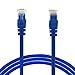 GearIT Cat5e Ethernet Patch Cable 10 Feet - Snagless RJ45 Computer LAN Network Cord, Blue