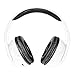 Power Advantage E-00538-0 Dubz Headphone 2 Hybrid Hi Definition Headphones with 4 Speakers & Phone Mic Switch Cord, White