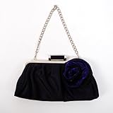Classic Shoulder Clutch Bag Handbag Tote Navy Blue