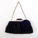 Classic Shoulder Clutch Bag Handbag Tote Navy Blue