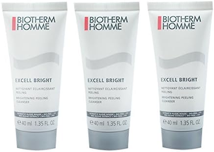 Biotherm Homme Excell Bright Brightening Peeling Cleanser 40ml x 3 tubes (120ml)
