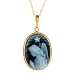 14K Yellow Gold Guardian Angel w/ Diamond w/ Light French Rope - 18''