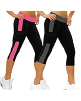 iLoveSIA Women's Capri Tight Workout Fitness 3/4 Legging (Ship from Amazon Only)