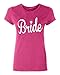 P&B Wedding Bride (White Text) Women's T-Shirt, M, Cyber Pink