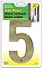 Hy-Ko Satin Nickel Number " 5 " Prestige Series Satin Nickel Weather Resistant 5"