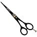 G4 Professional Barber Hair Cutting Scissors Adjustable Tension Screw and Detachable Finger Rest Shears (6 Inches) - Black