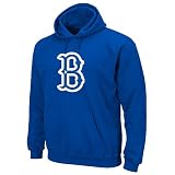 Brooklyn Dodgers Cooperstown Felt Tek Patch Hooded Sweatshirt by Majestic