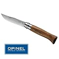 -Couteau Opinel N� 8 Tradition Chic - Manche Noyer 11 cm - Virole Tournante