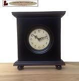 Traditional French Style Black Mantle Clock