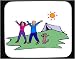 Decorated Mouse Pad with body, individuals, individual, camping, outdoors, couple, humans, person, dog, human, persons, people, pet, tent