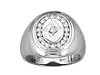 Nice 1/2 Ctw. Men's Genuine Diamond White Gold Ring Nice 1/2 Ctw. Men's Genuine Diamond White Gold Ring