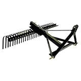Agri-Fab Three-Point Landscape Rake, Black, 48-Inch Wide #45-0357 by Agri-Fab