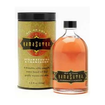 Kama Sutra Oil of Love, Strawberries Champagne, 3.4 Fluid Ou
