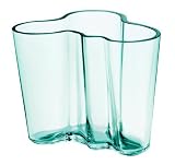 iittala Aalto 3.75 Tall Glass Vase, Water Green