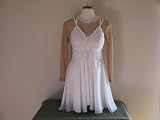 White Beaded Butterfly Skating Dress