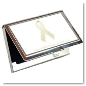 Neuroblastoma Awareness Ribbon Business Card Holder