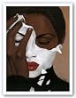 Face Reality by Laurie Cooper 20"x24" Art Print Poster African-American