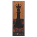 King Vintage Chess Piece Wall Art - 6x18"