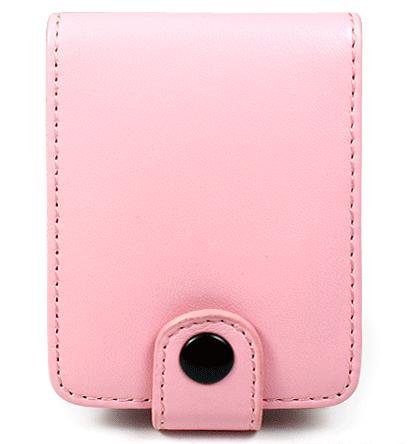 EZ Apple 3rd Generation iPod Nano Video Leather Flip Carrying Case with Belt Clip And with 1 Piece Shield Protector (EZ Pink)