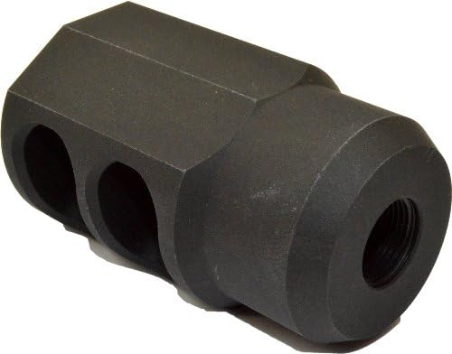 Ruger 10/22, M110 Muzzle Brake CNC Machined Anodized Pin-ON or Threaded 1/2x28 TPI (Matte Black(THREADED))