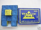 Triangle Blue Chalk (12 pieces) for Pool and Snooker