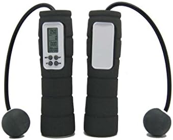 Deli Digital Outdoor/Indoor Cordless Skipping Rope Jumping Rope Black