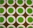 Contemporary decorative throw pillowcase - cotton, brown, white, green dots