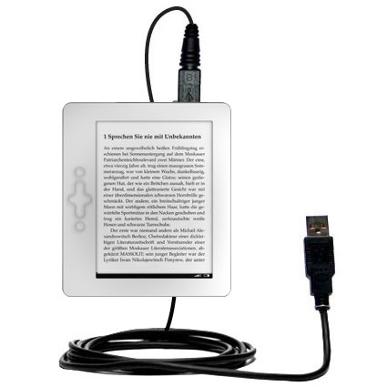Classic Straight USB Cable for the txtr GmbH txtr reader with Power Hot Sync and Charge capabilities - uses Gomadic TipExchange Technology