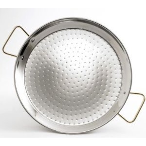 Cheap La Paella 22-Inch Stainless Steel Paella Pan