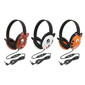 ERGOGUYS - CALIFONE KIDS STEREO/PC HEADPHONES PANDA DESIGN BY (2810-pa) (L77838)